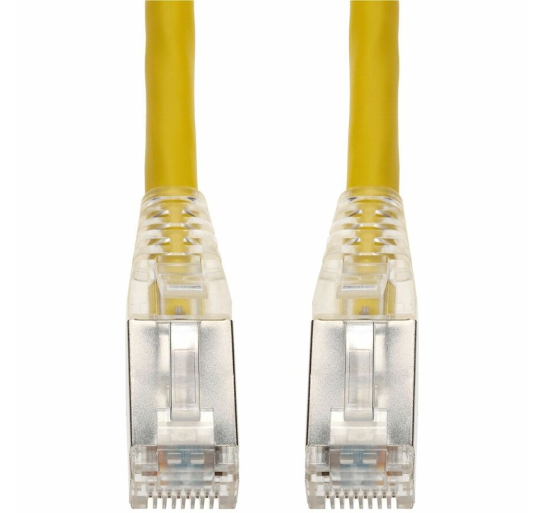 Proline 2ft Yellow CAT 6A Shielded PVC Ethernet Cable