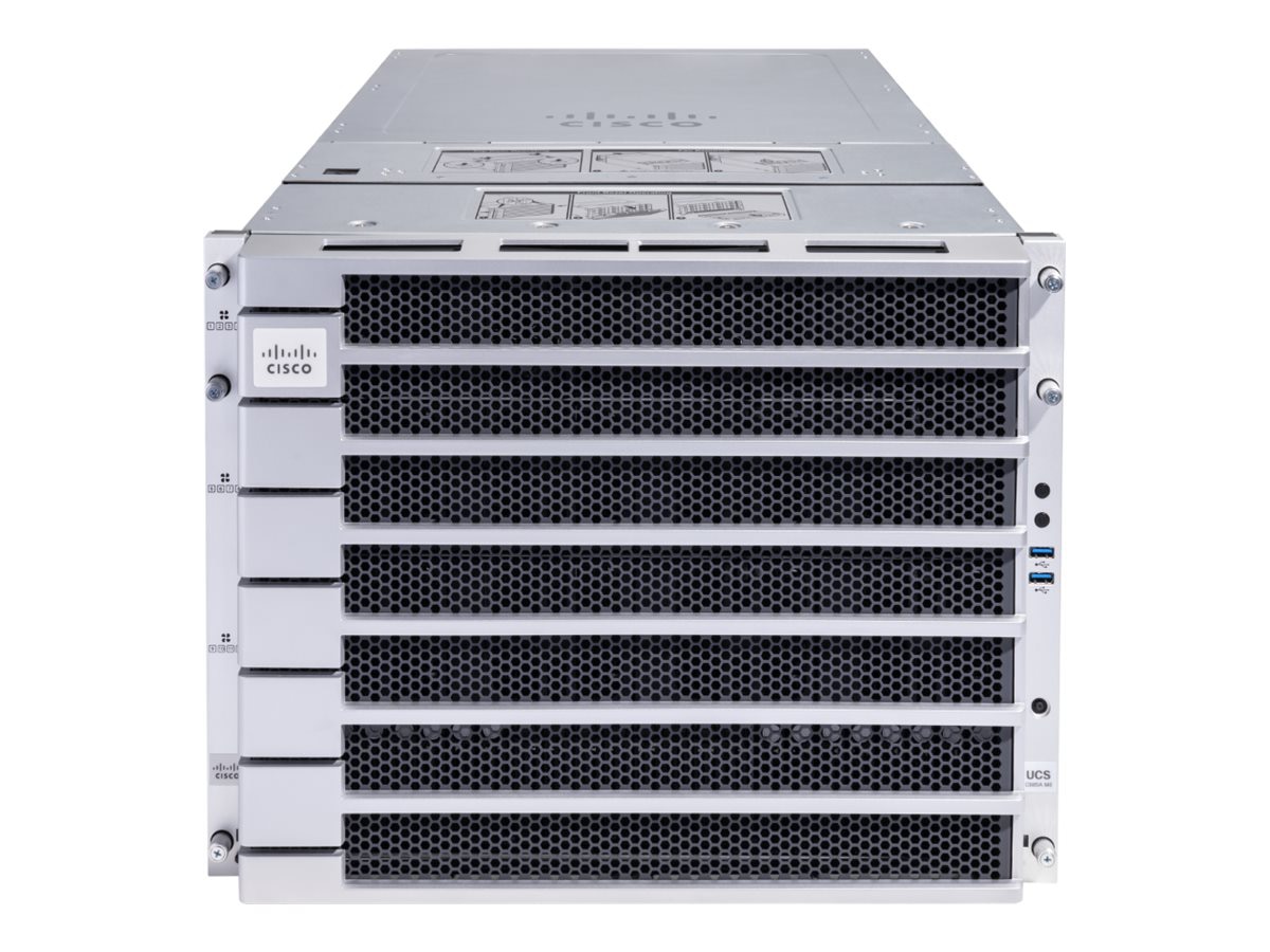 Cisco UCS C885A M8 - rack-mountable EPYC 9575F 3.3 GHz - 2.3 TB - SSD 2 x 1 TB, SSD 2 x 1.92 TB - with 8 x NVIDIA