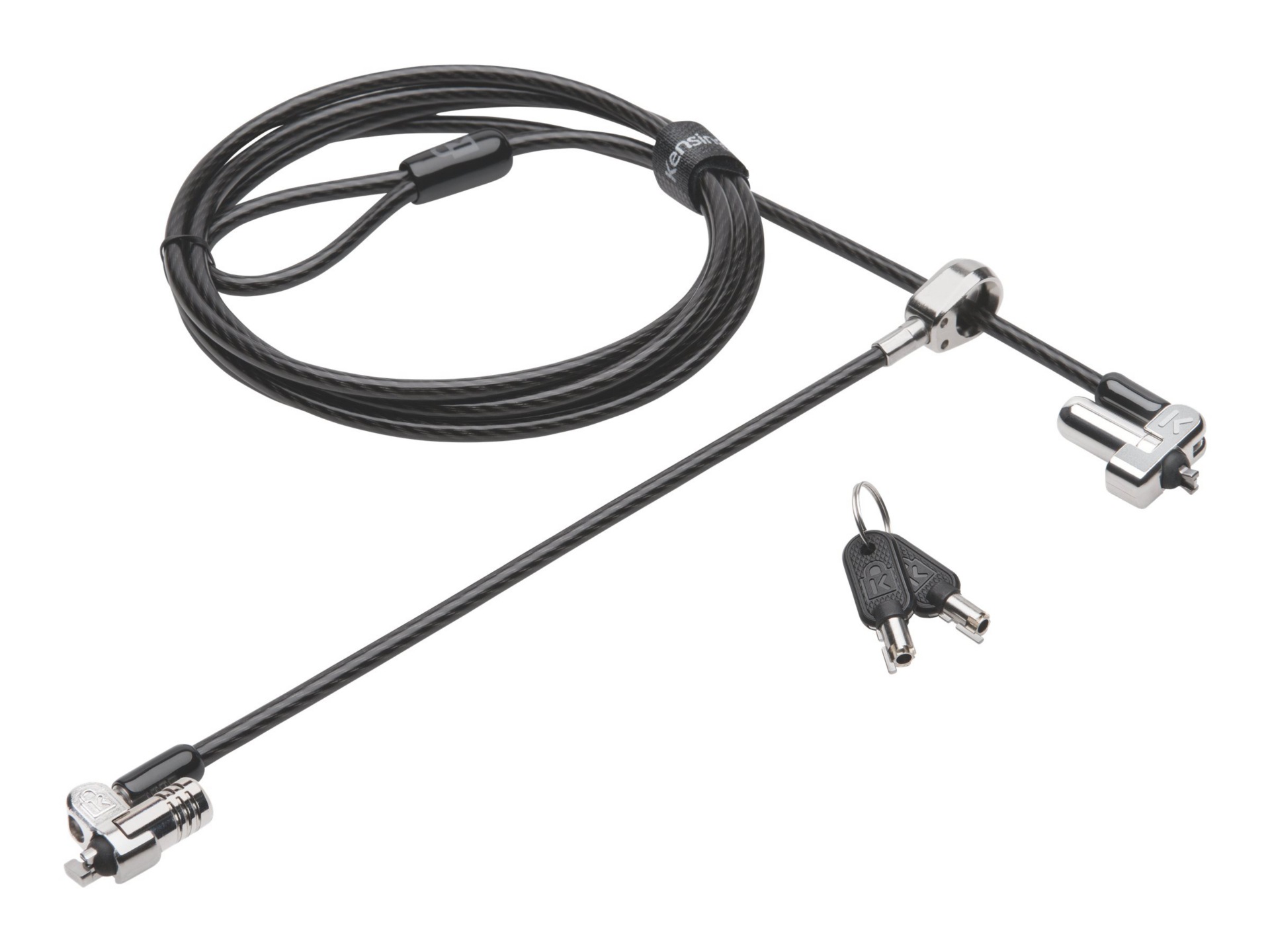 Kensington N17 Keyed Dual Head Laptop Lock for Wedge Shaped Slots - securit