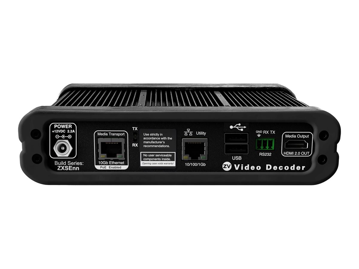Kramer ZyPer4K-XSE streaming video/audio over IP copper decoder