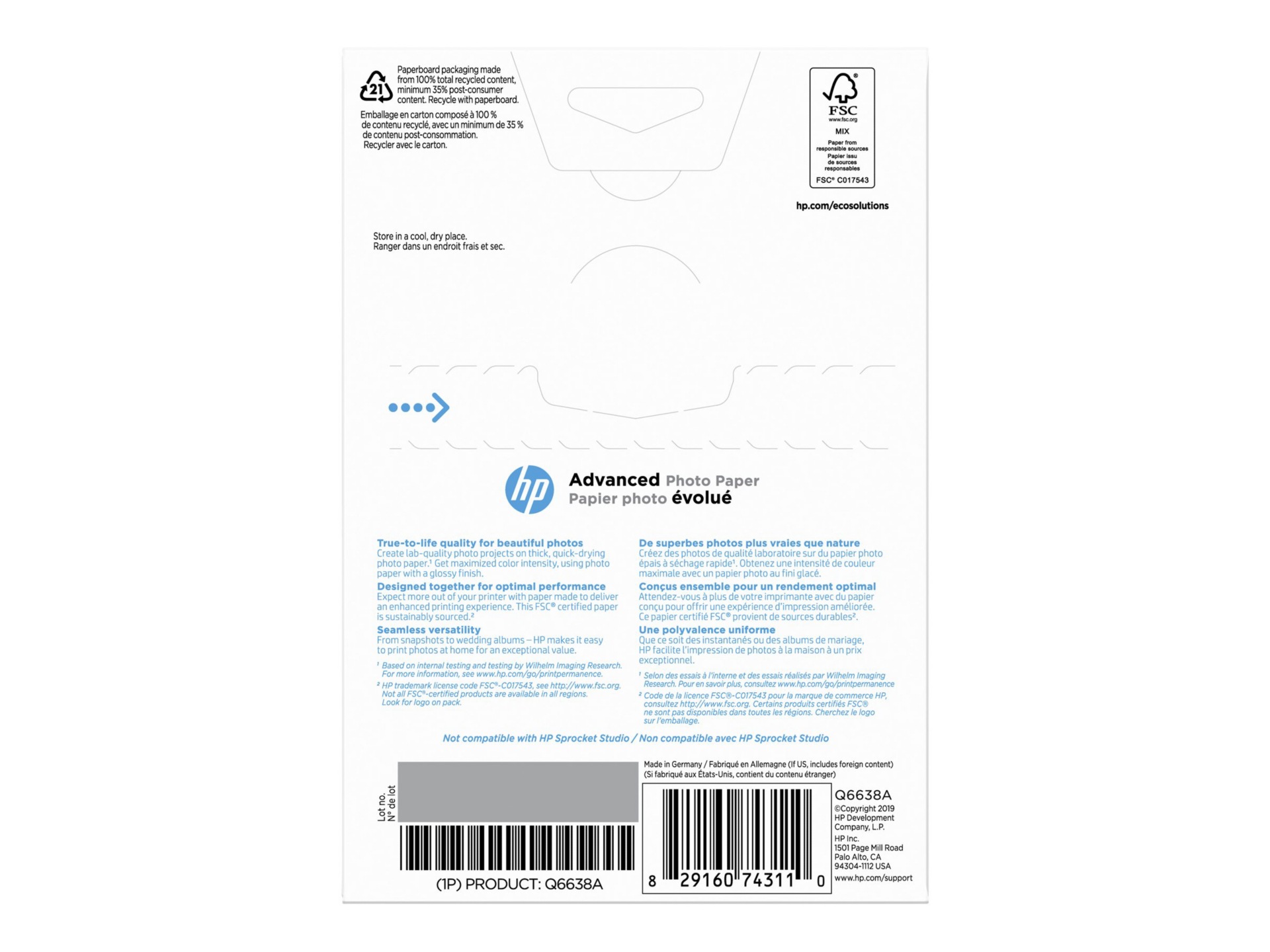 Thumbnail 4 of 5 for HP Advanced Glossy Photo Paper