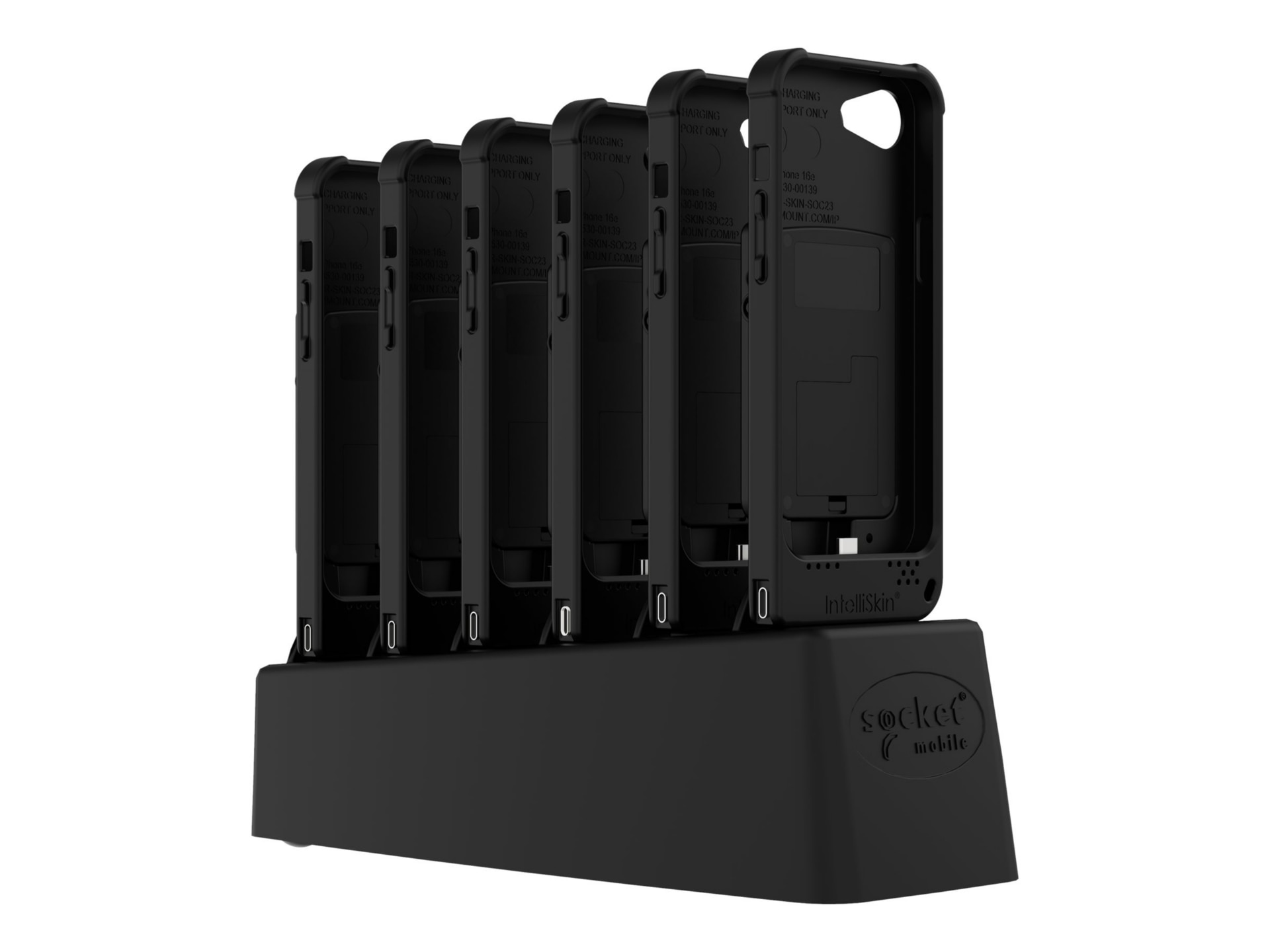 Socket Mobile DuraSled DS860 - with 6 Bay Charger - barcode scanner