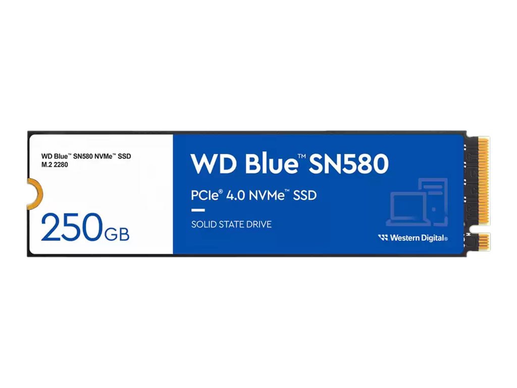 WD Blue SN580 WDS250G3B0E - SSD - 250 GB - PCIe 4.0 x4 (NVMe)