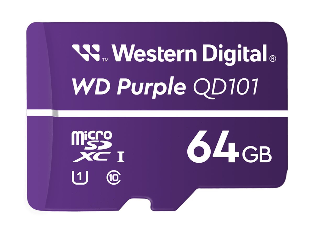 WD Purple WDD064G1P0C-85AEL0 - flash memory card - 64 GB - microSDXC