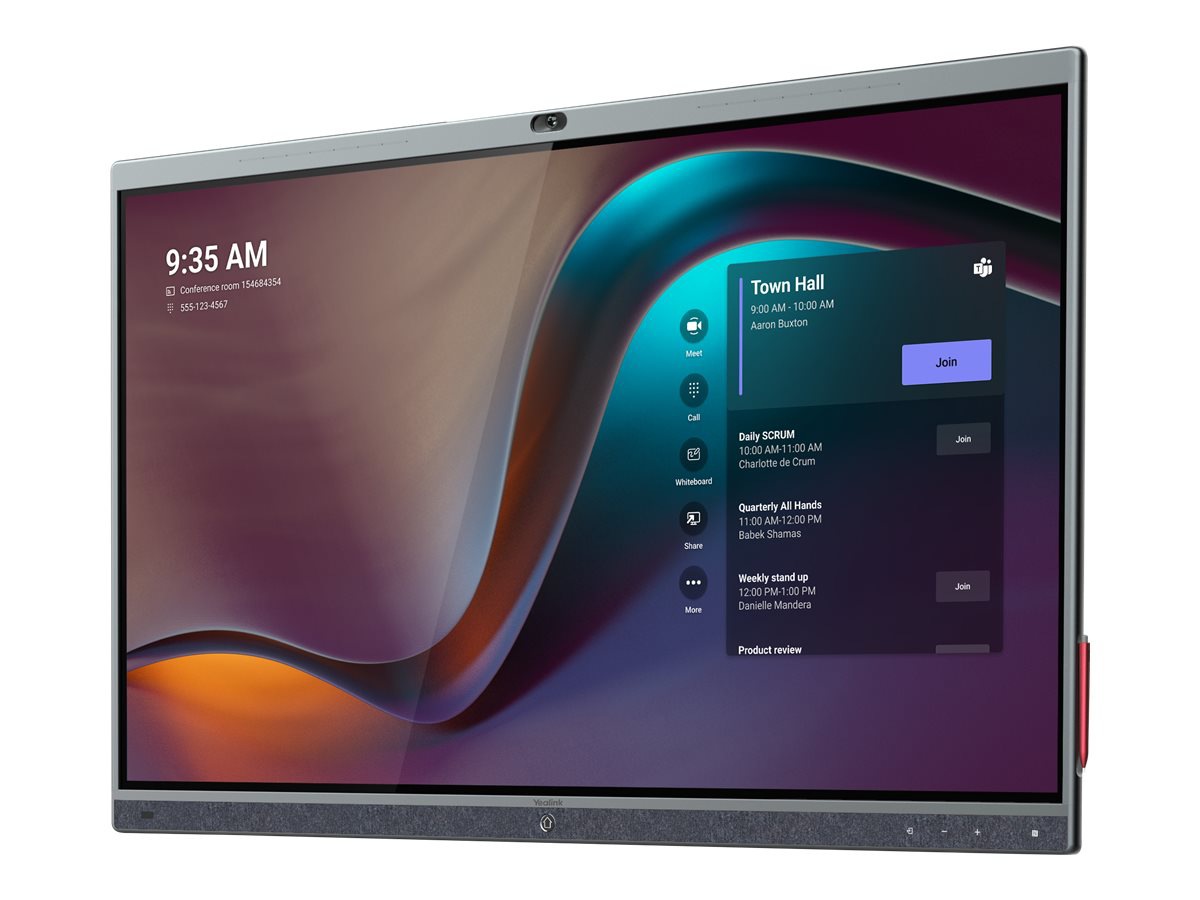 Yealink MeetingBoard 75 Pro 75" LED-backlit LCD display - 4K - for interact