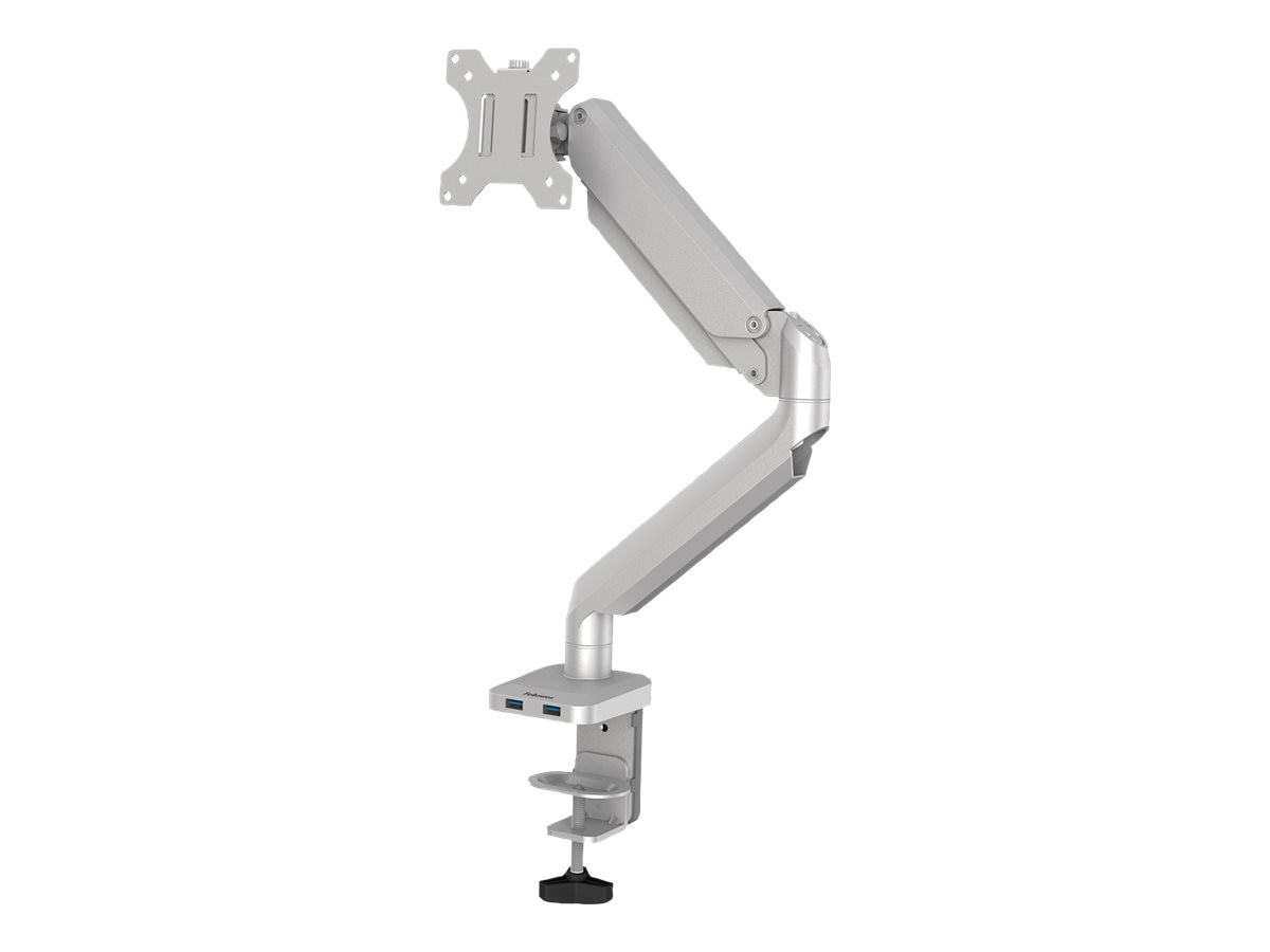 Fellowes Platinum Series mounting kit - adjustable arm - for monitor - silver