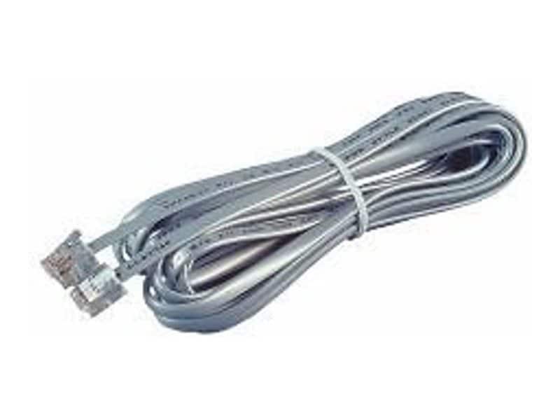 Allen Tel phone cable - 50 ft - satin silver