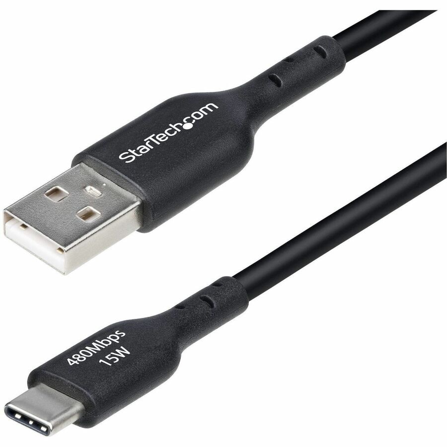 StarTech.com 1ft (30cm) USB-A to USB-C Charging Cable, Charge & Sync, 3A, U