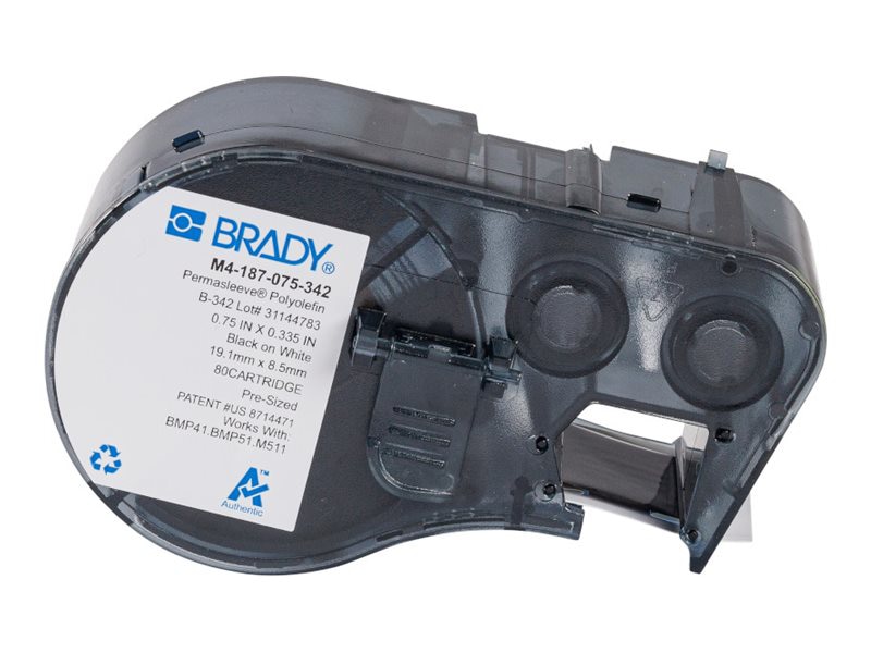 Brady PermaSleeve - continuous label cartridge with ribbon - matte - 1 roll