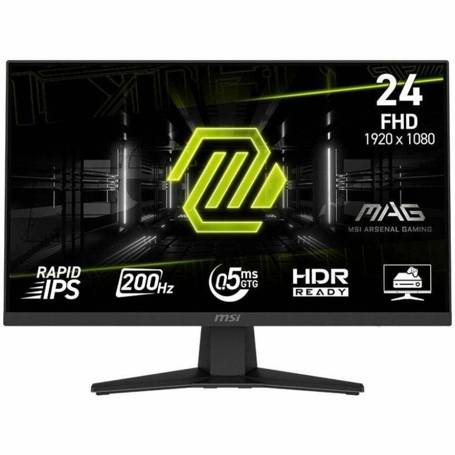 MSI MAG MAG 242F 24" Class Full HD Gaming LCD Monitor - 16:9 - Metallic Bla