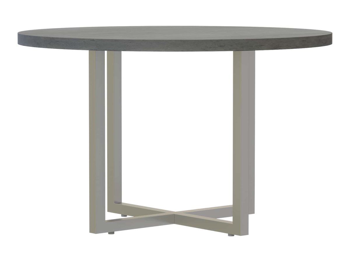 Safco Mirella - table - round - stone gray