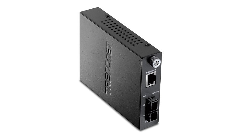 TRENDnet TFC-1000S20 - fiber media converter - 1GbE - TAA Compliant