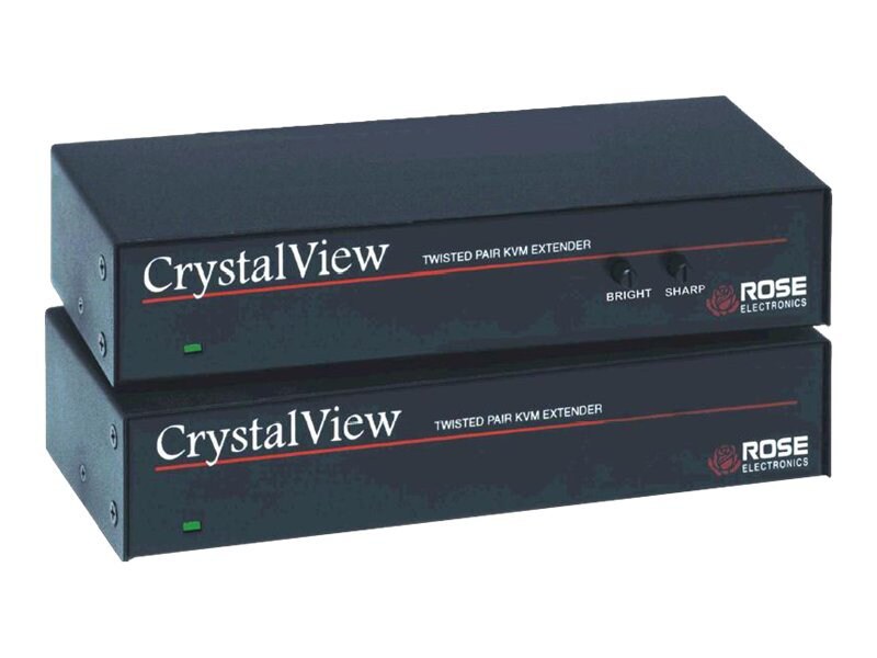 Rose CrystalView CAT5 USB Dual KVM Extender Kit w/Serial &Audio support