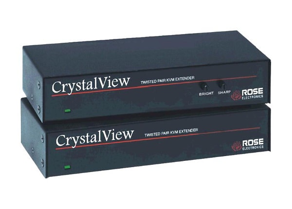 Rose CrystalView CAT5 USB Dual KVM Extender Kit w/Serial &Audio support