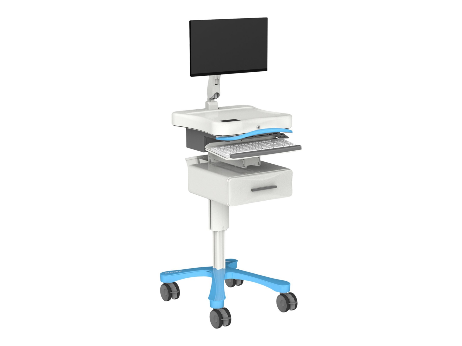 Enovate Medical Encore cart - for LCD display / keyboard / mouse / CPU / me