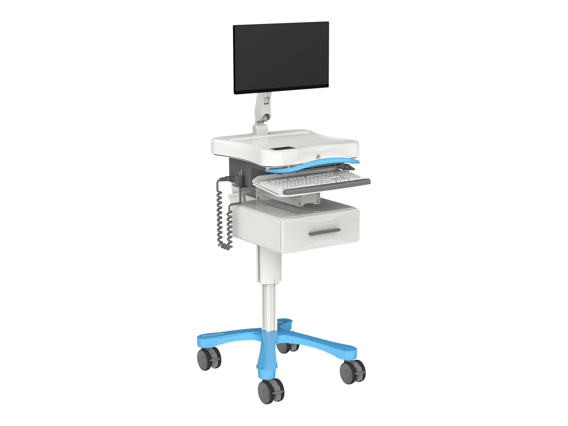 Enovate Medical Encore cart - for LCD display / keyboard / mouse / CPU / me