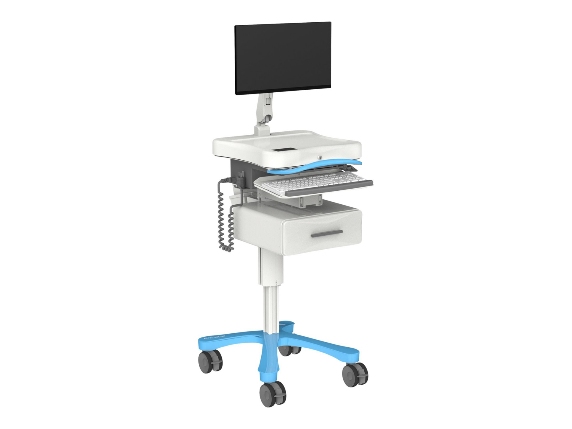 Enovate Medical Encore cart - for LCD display / keyboard / mouse / CPU / me