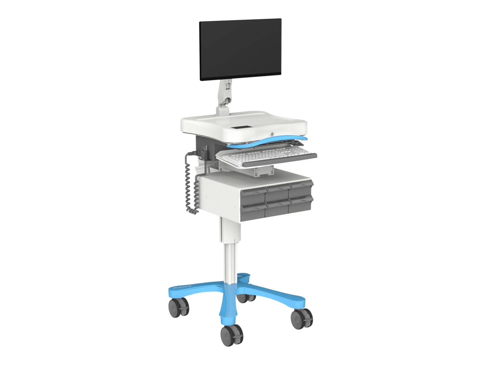 Enovate Medical Encore cart - for LCD display / keyboard / mouse / CPU / me