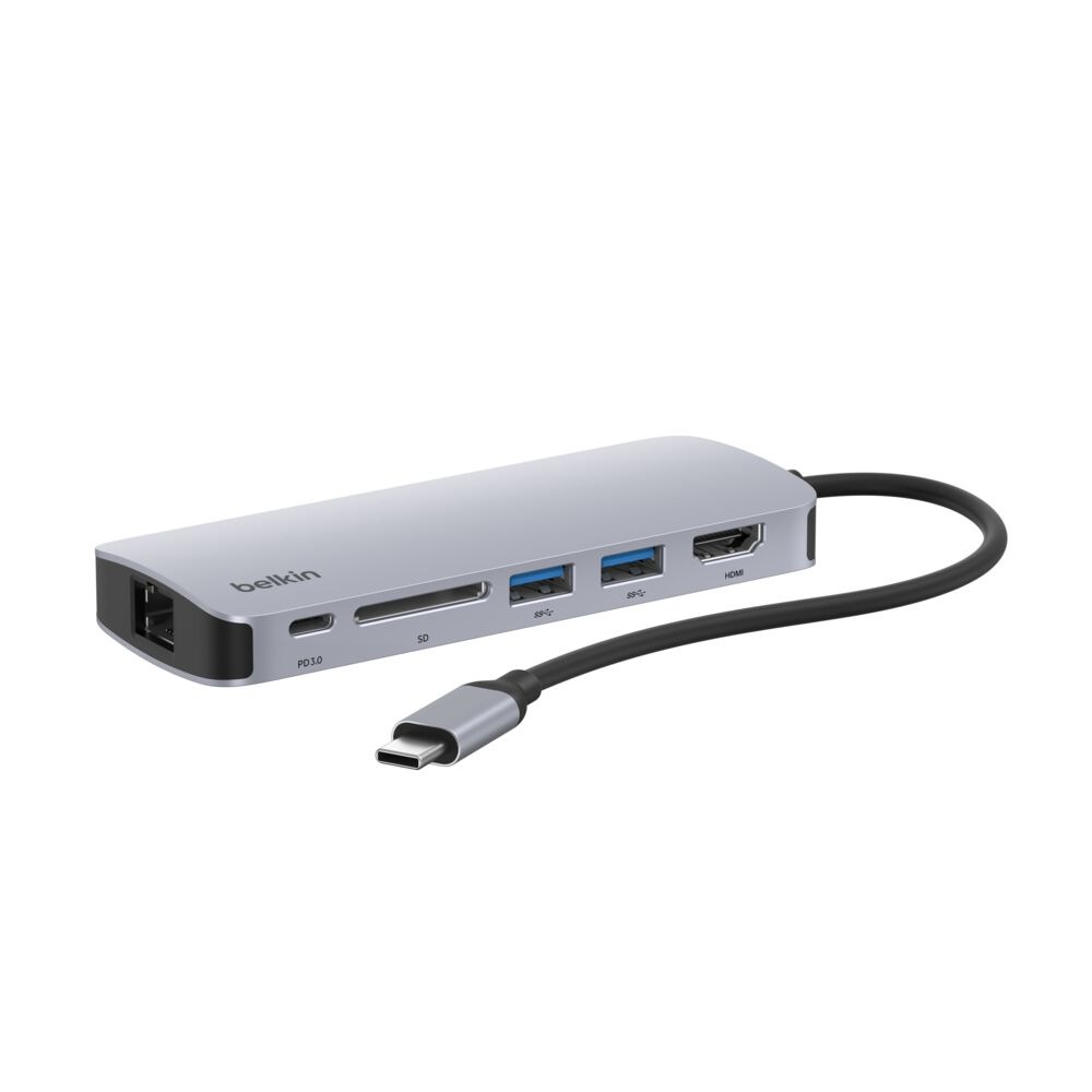 Belkin USB-C 6-IN-1 Multiport Hub Docking Station