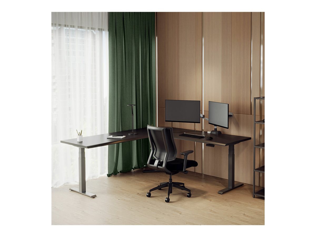 Vari - sit/standing desk - L-shaped - black