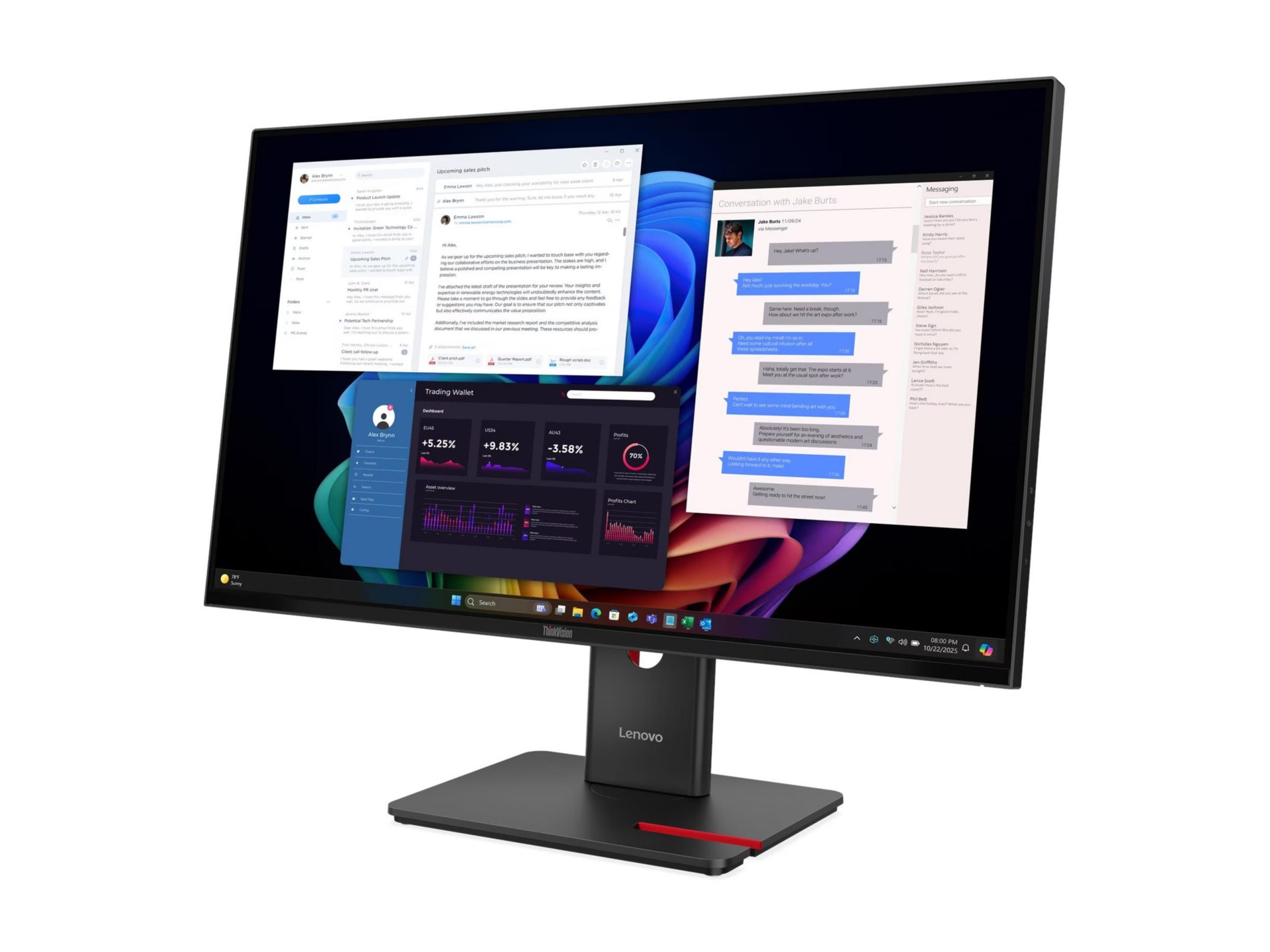 Lenovo ThinkVision T27UD-40 - LED monitor - 4K - 27"