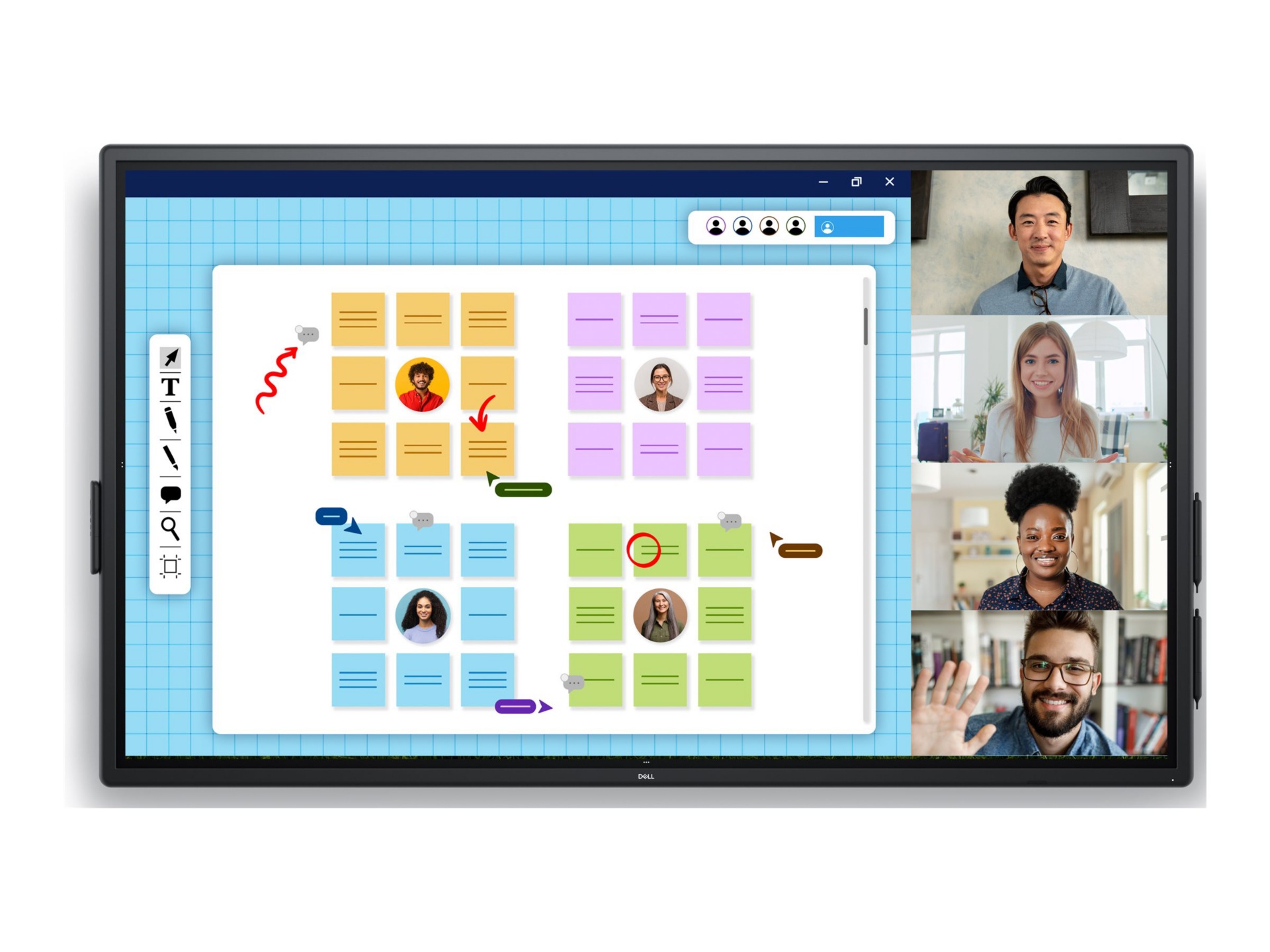 Dell Pro 75 Plus 4K Touch Monitor P7525QT 75" Class (74.5" viewable) LED-ba