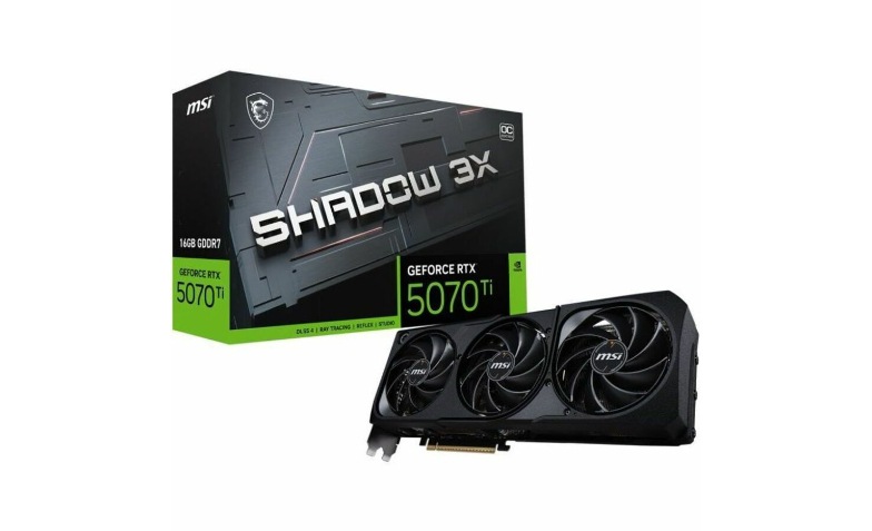 MSI RTX 5070 TI 16G SHADOW 3X OC - G507T-16S3C - Graphic Cards