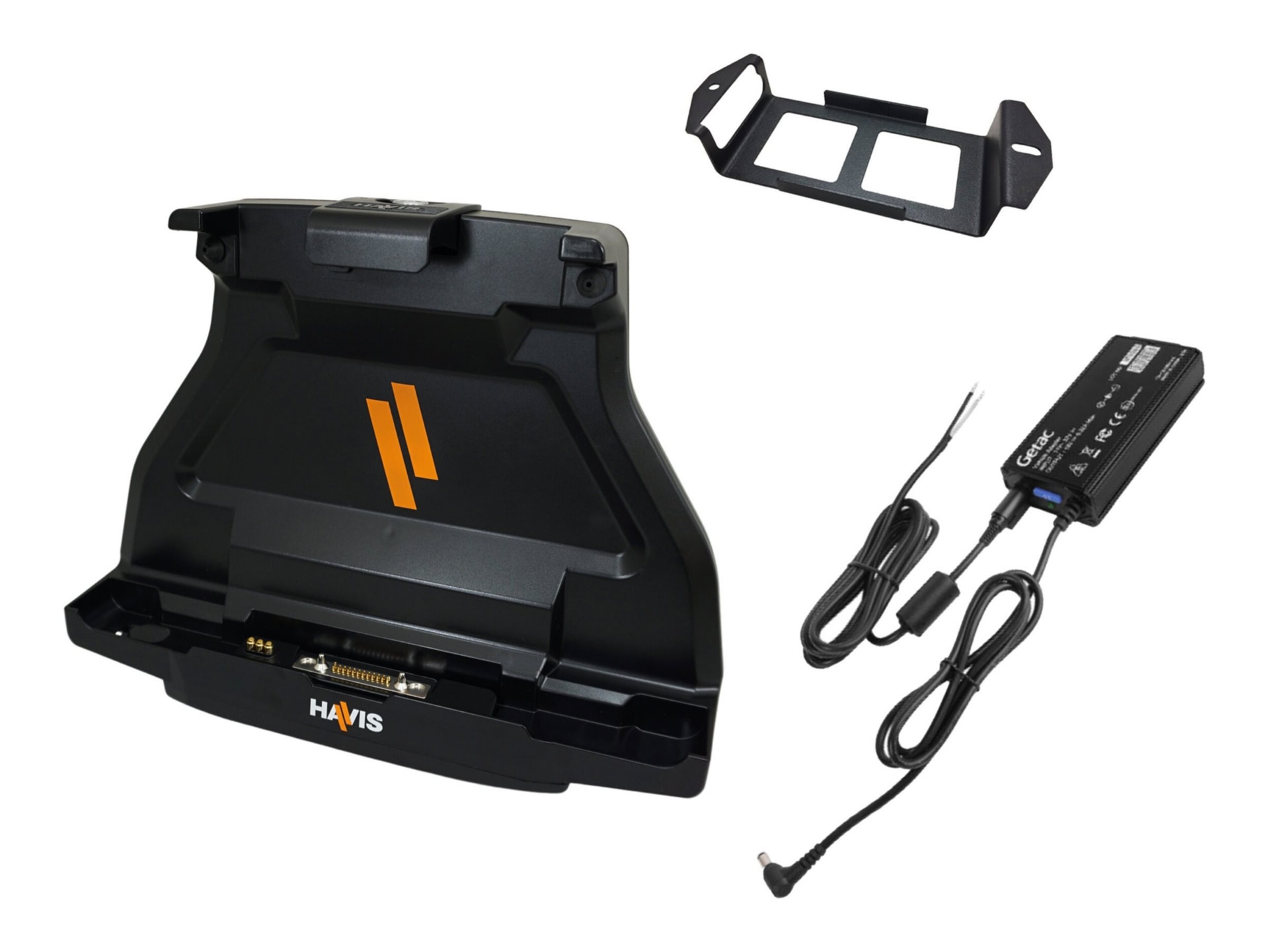 Getac F110 Docking Station with Triple Pass-Through Antenna – Bare Wire Power Supply – DS-GTC-221-3