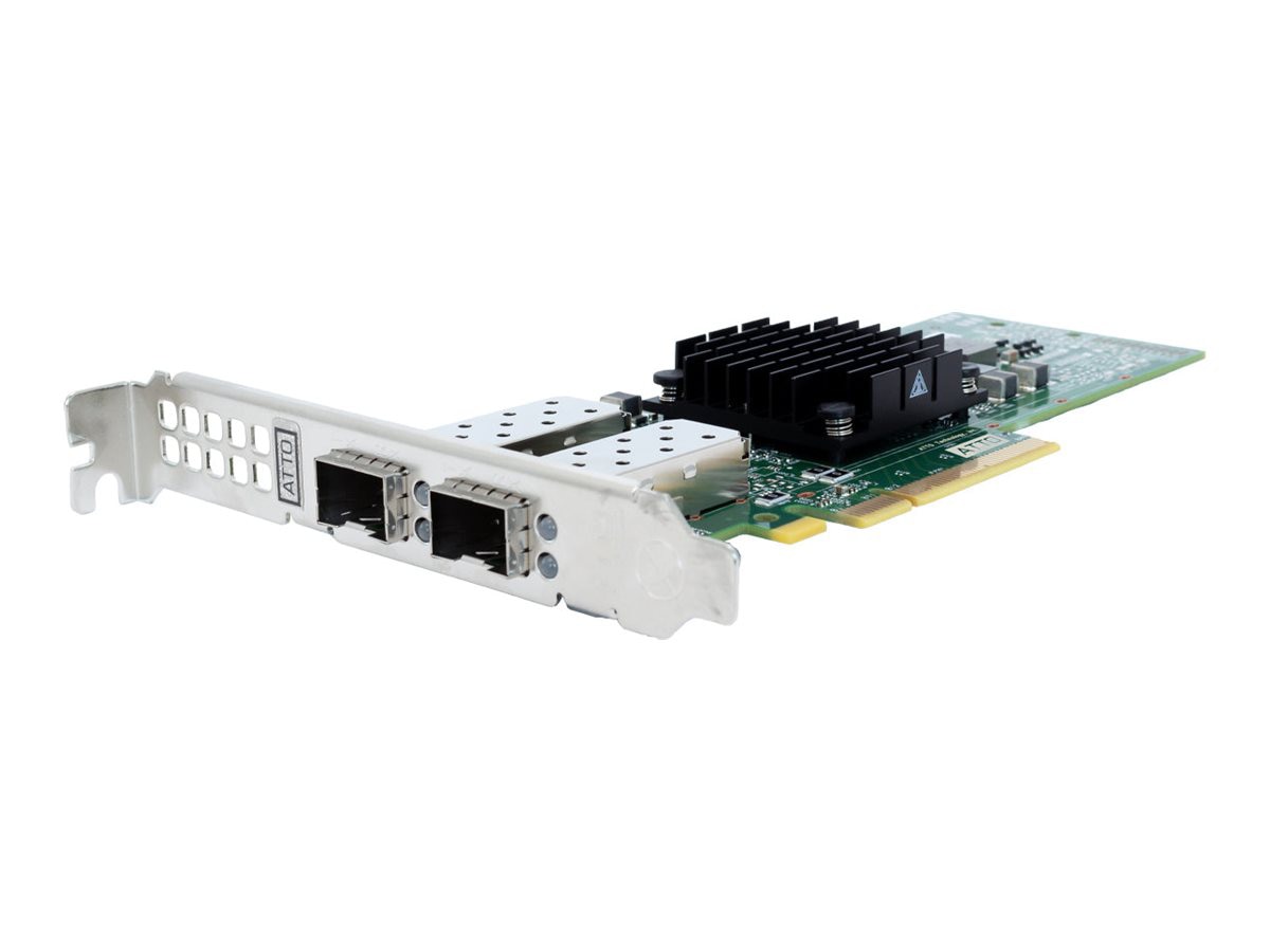 ATTO FastFrame 4 N4S2 - network adapter - PCIe 3,0 x16 - 10Gb Ethernet SFP+