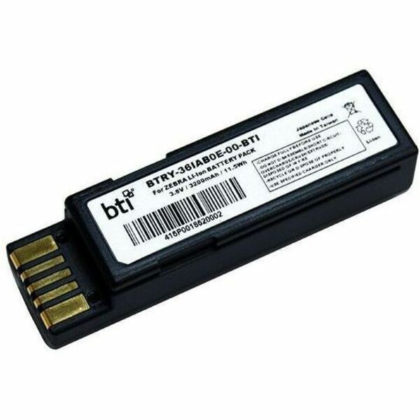 BTI BTRY-36IAB0E-00-BTI 1-CELL 3.6V LI-ION SCANNER BATTERY FOR ZEBRA DS3600