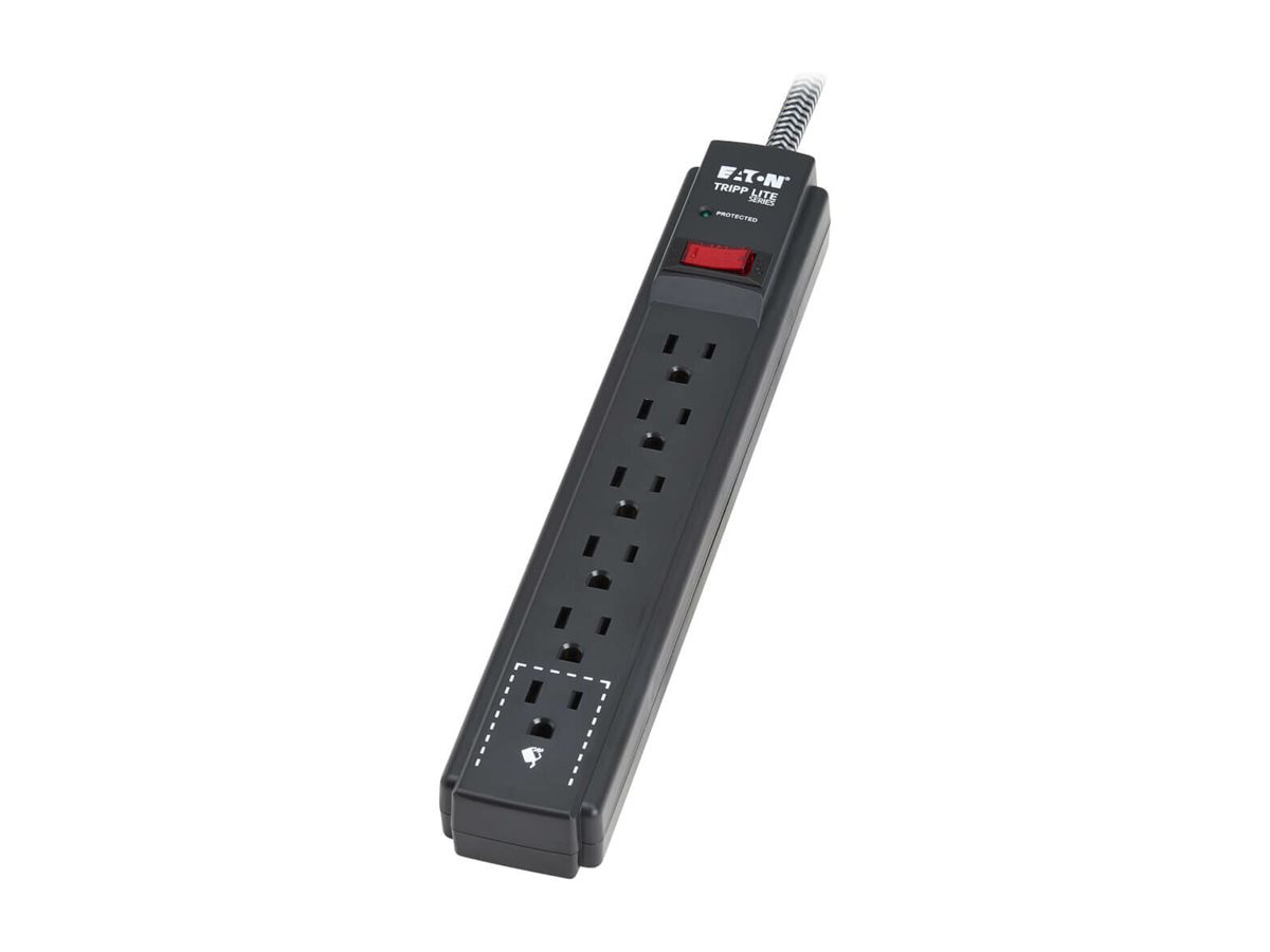 Eaton Tripp Lite Series 6-Outlet Surge Protector - 5-15R Outlets, 1200 Joul