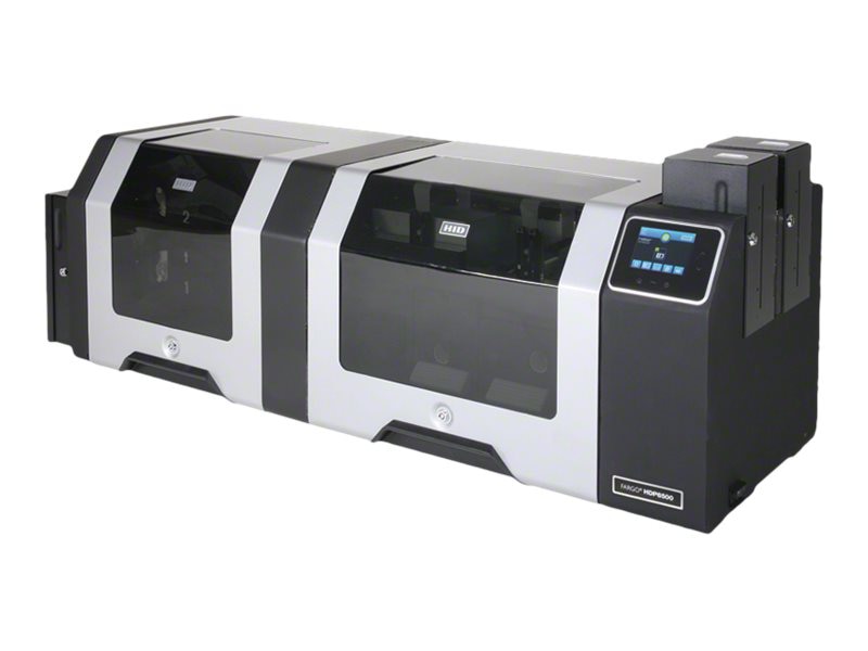 Fargo HDP8500 - plastic card printer - color - dye sublimation/thermal resin - with Omnikey CardMan 5121