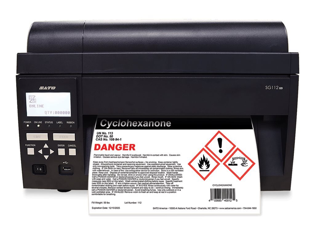 SATO SG112-ex - label printer - B/W - direct thermal / thermal transfer