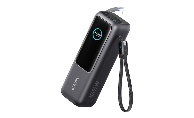 Anker - power bank - built-in and retractable cables - 165 Watt