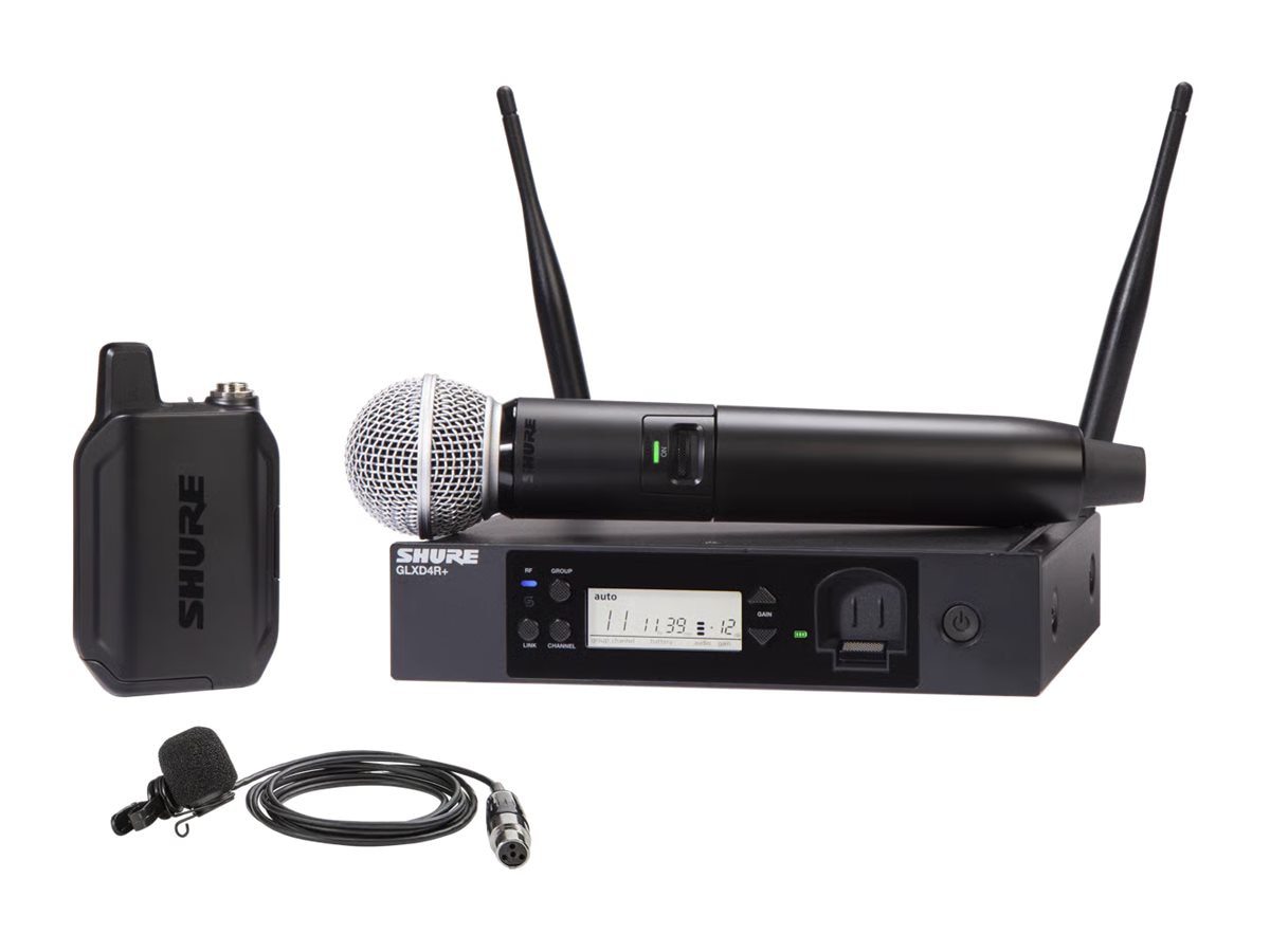 Shure GLXD124R+/85M - Z3 band - wireless microphone system