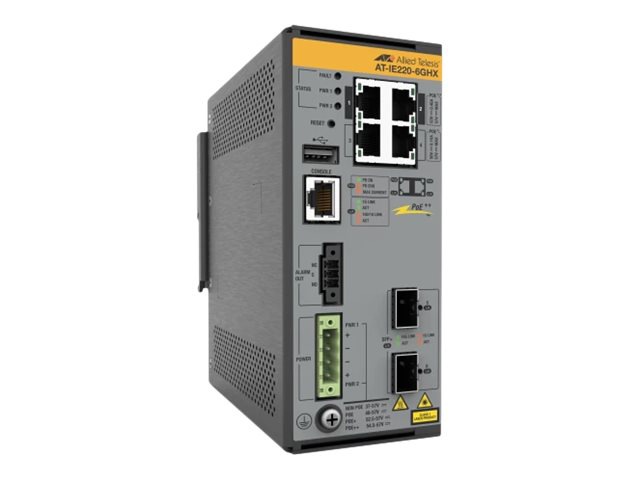 Allied Telesis AT IE220-6GHX - switch - 6 ports - managed - TAA Compliant