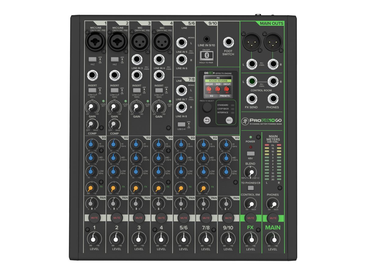Mackie ProFXv3 Series ProFX10 GO analog mixer - 10-channel