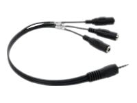 X-keys TRRS 3 Way Splitter - audio adapter - 1 ft