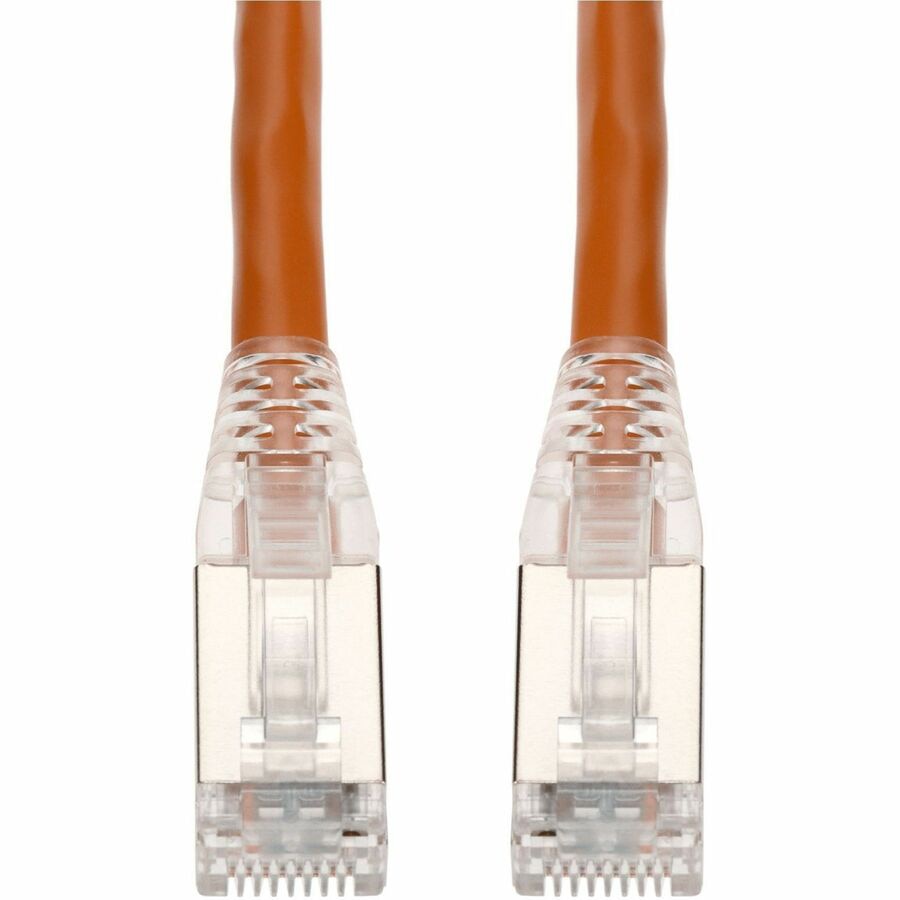 Proline 300ft Orange CAT 6A Shielded PVC Ethernet Cable Snagless Easy Clear Boot RJ-45 M/M