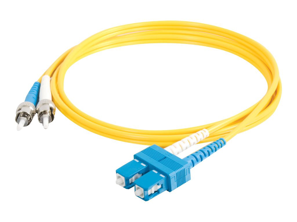 C2G 3m SC-ST 9/125 Duplex Single Mode OS2 Fiber Cable TAA - Yellow - 10ft - patch cable - TAA Compliant - 3 m - 3 m -
