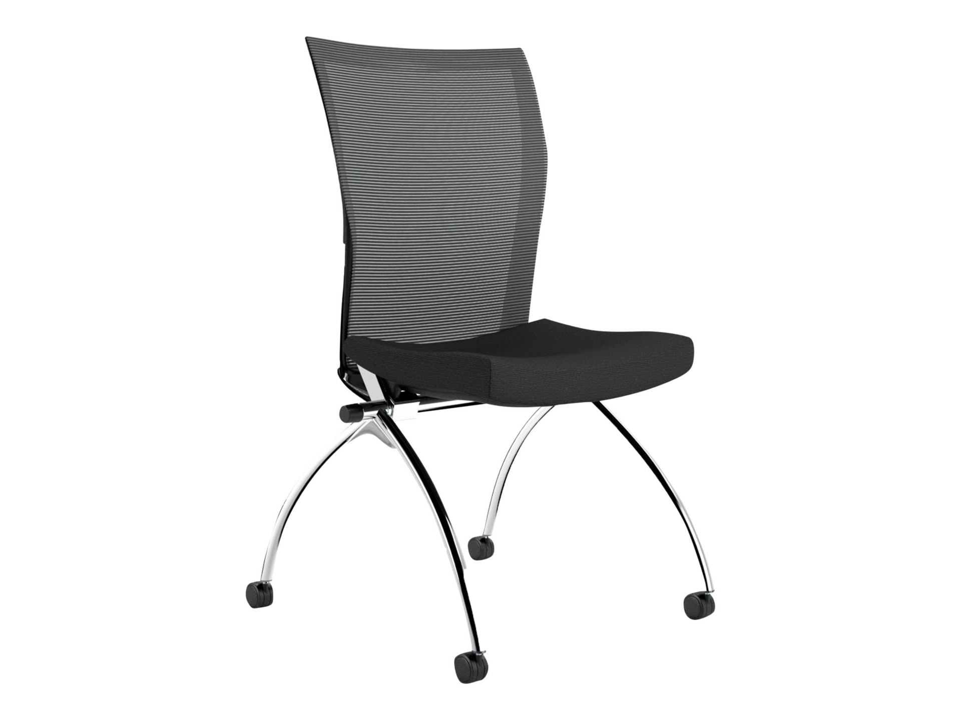 Safco Valoré - chair - fabric, steel, mesh - black