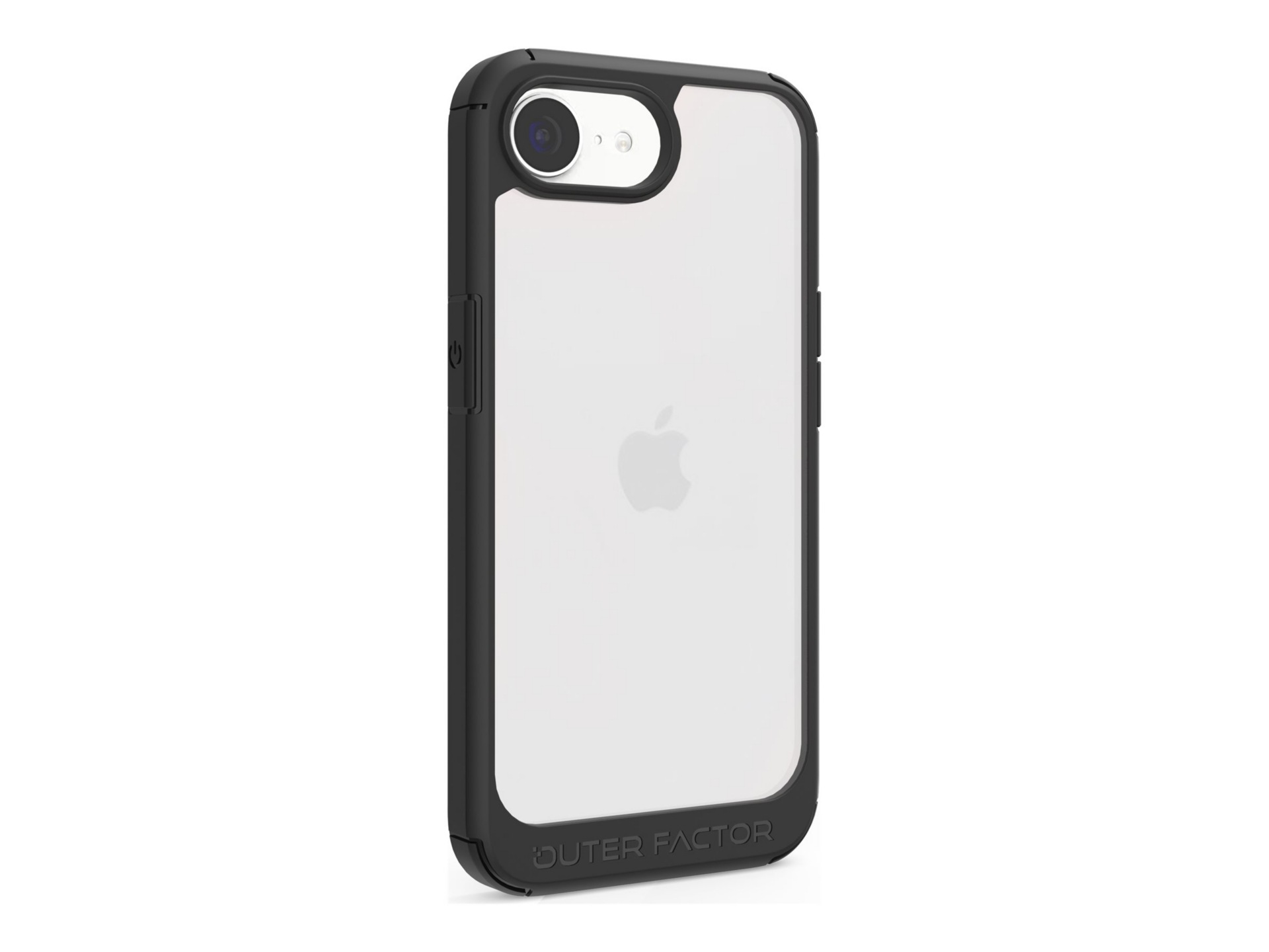 OuterFactor Element Case, iPhone 16e, Black, Clear