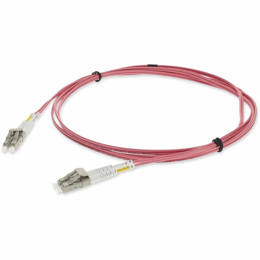 Proline 5m LC to LC Pink OM4 Duplex OFNR (Riser-Rated) Fiber Patch Cable