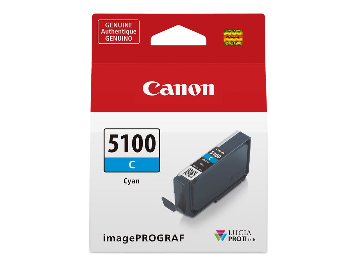 Canon PFI-5100 C - cyan - original - ink tank