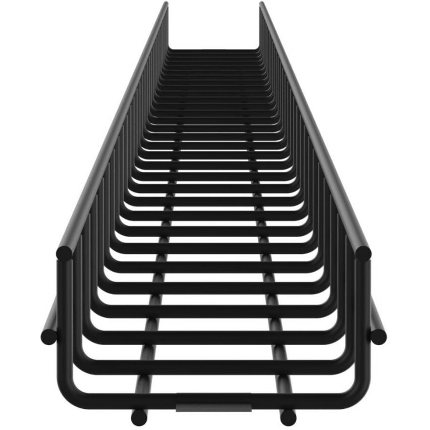 Panduit Wire Basket 2" H x 12" W, Black Powdered Coated