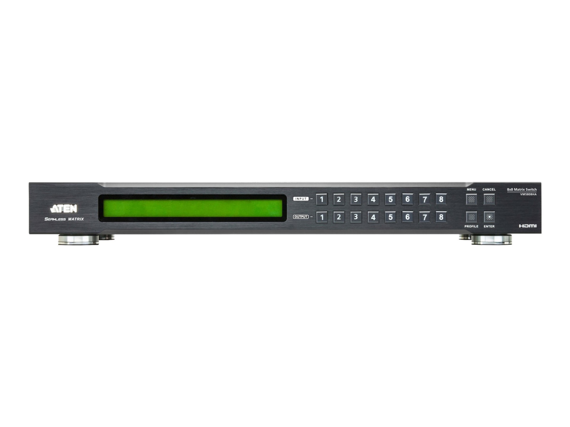 ATEN VM5808HA - video/audio switch - 8 x 8 HDMI matrix with scaler - rack-m