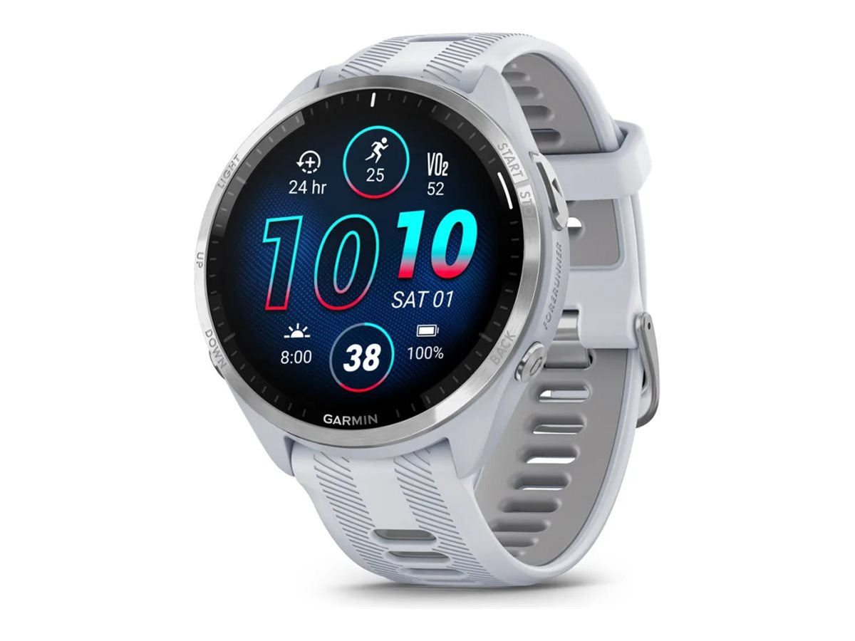 Garmin Forerunner 965 - whitestone - smart watch with band - whitestone/pow