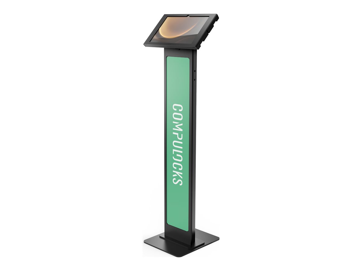 Compulocks Galaxy Tab S9+/S9FE+ 12.4" Apex Enclosure Brandable Floor Stand