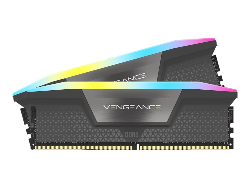 CORSAIR Vengeance RGB - DDR5 - kit - 64 GB: 2 x 32 GB - DIMM 288-pin / PC5-48000 - unbuffered