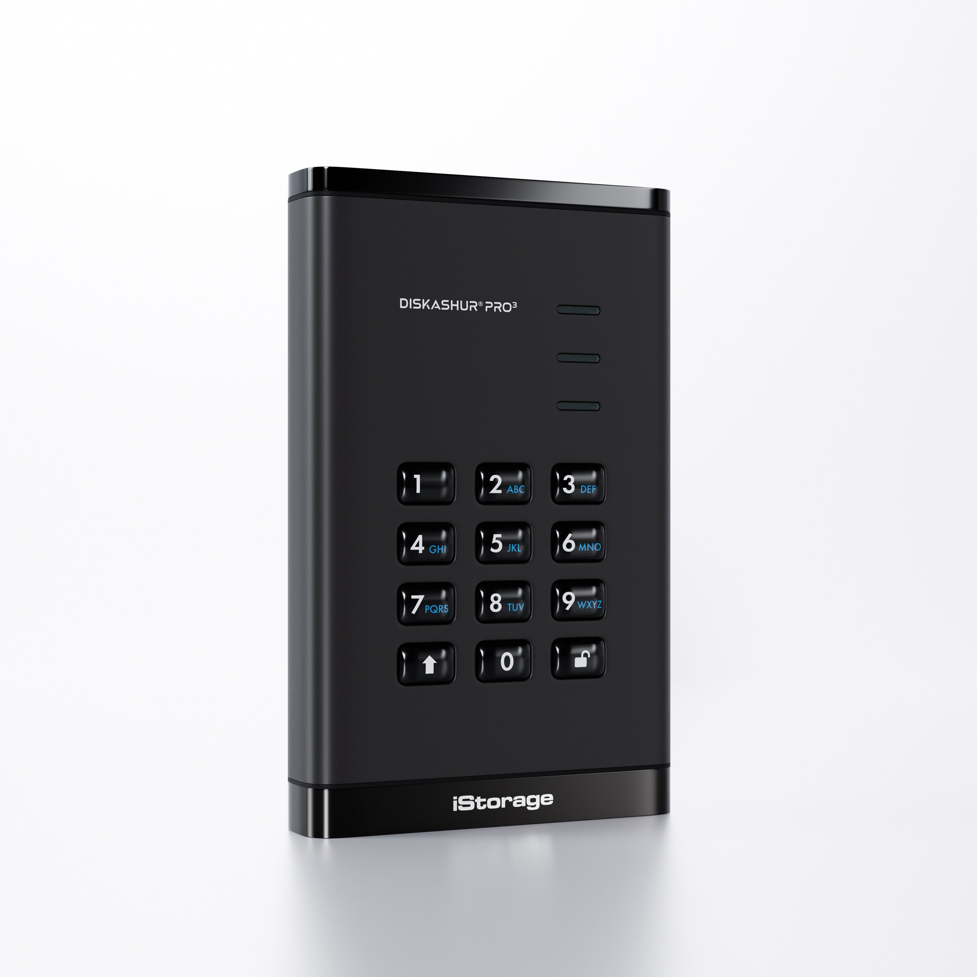 iStorage diskAshur PRO3 FIPS140-3 L3 (PENDING) AES Encrypted SSD-Pinpad-8TB